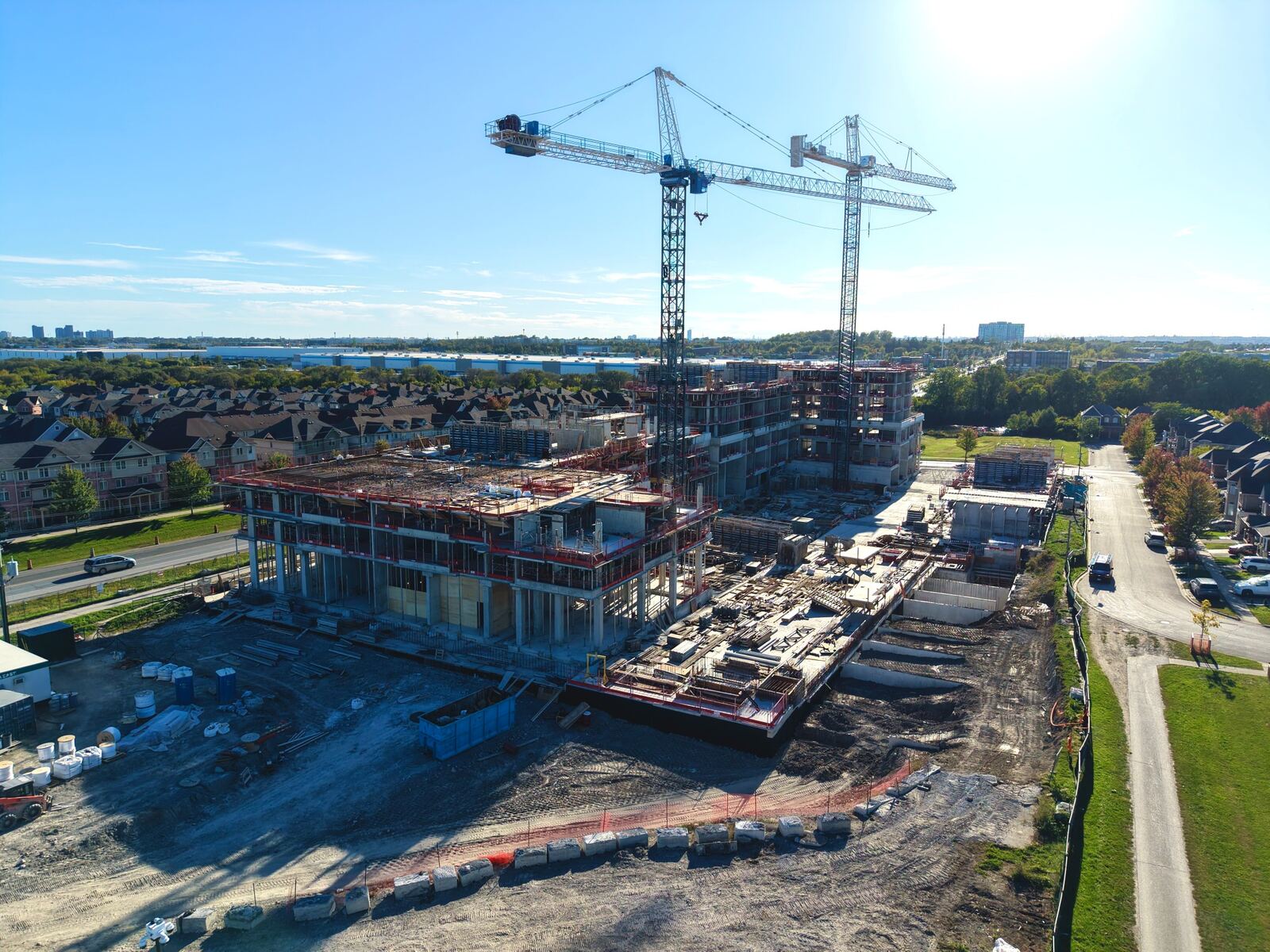 Scene From Above aerial documentation of an active Ontario construction development
