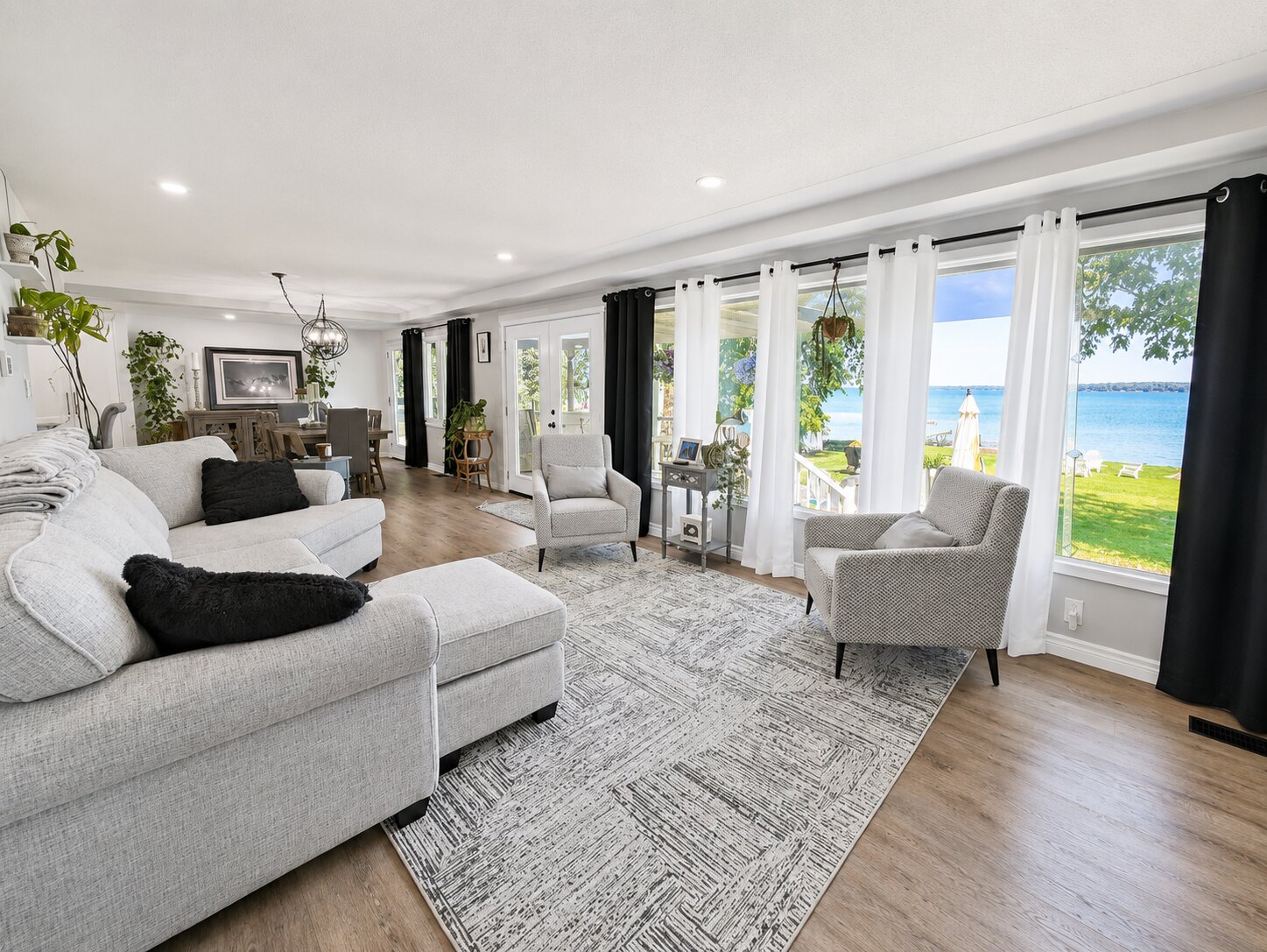 Bright interior photographed for a property listing